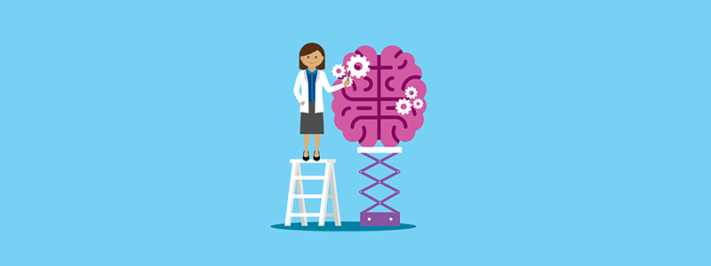 illustration of doctor and brain