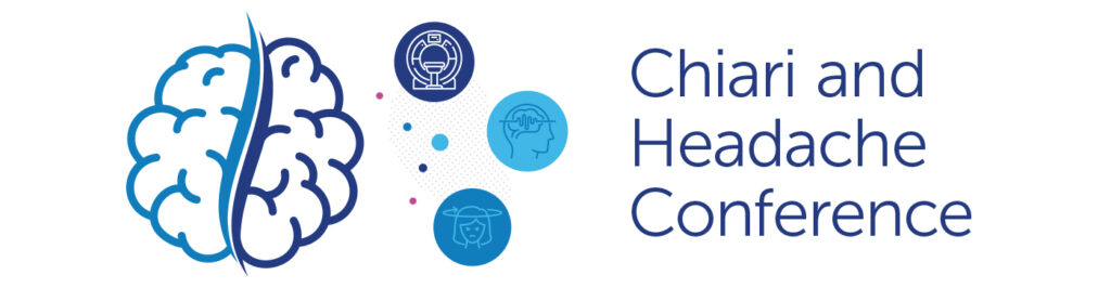 Chiari Headache Conference banner with brain illustration