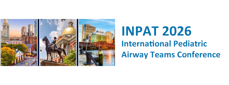 inpat 2026 international pediatric airway teams conference banner with images of Faneuil Hall Marketplace, the State House, and Boston Harbor