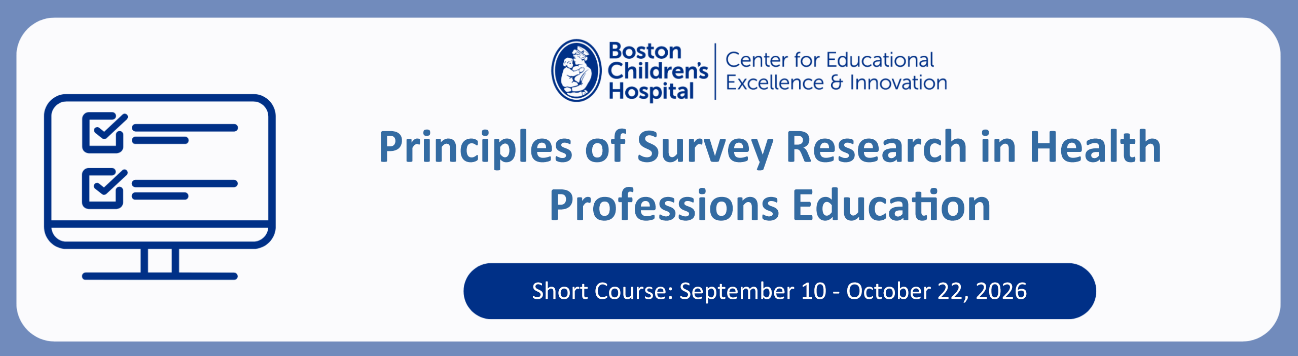 Principles of Survey Research in Health Professions Education